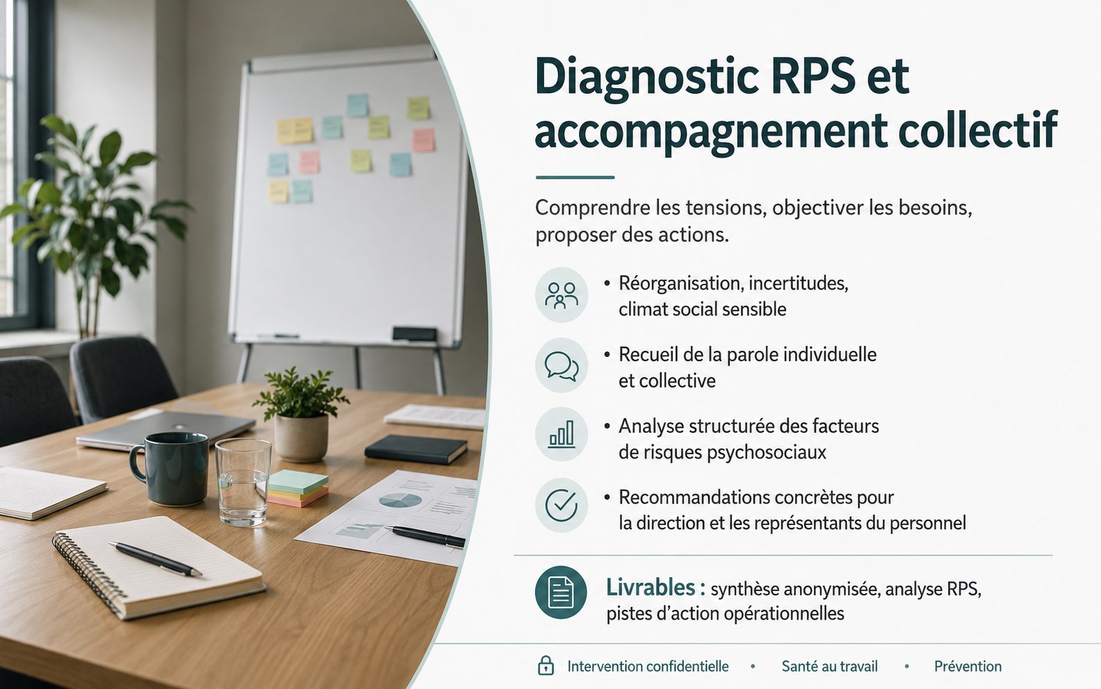 Diagnostic des risques psychosociaux et accompagnement collectif en entreprise
