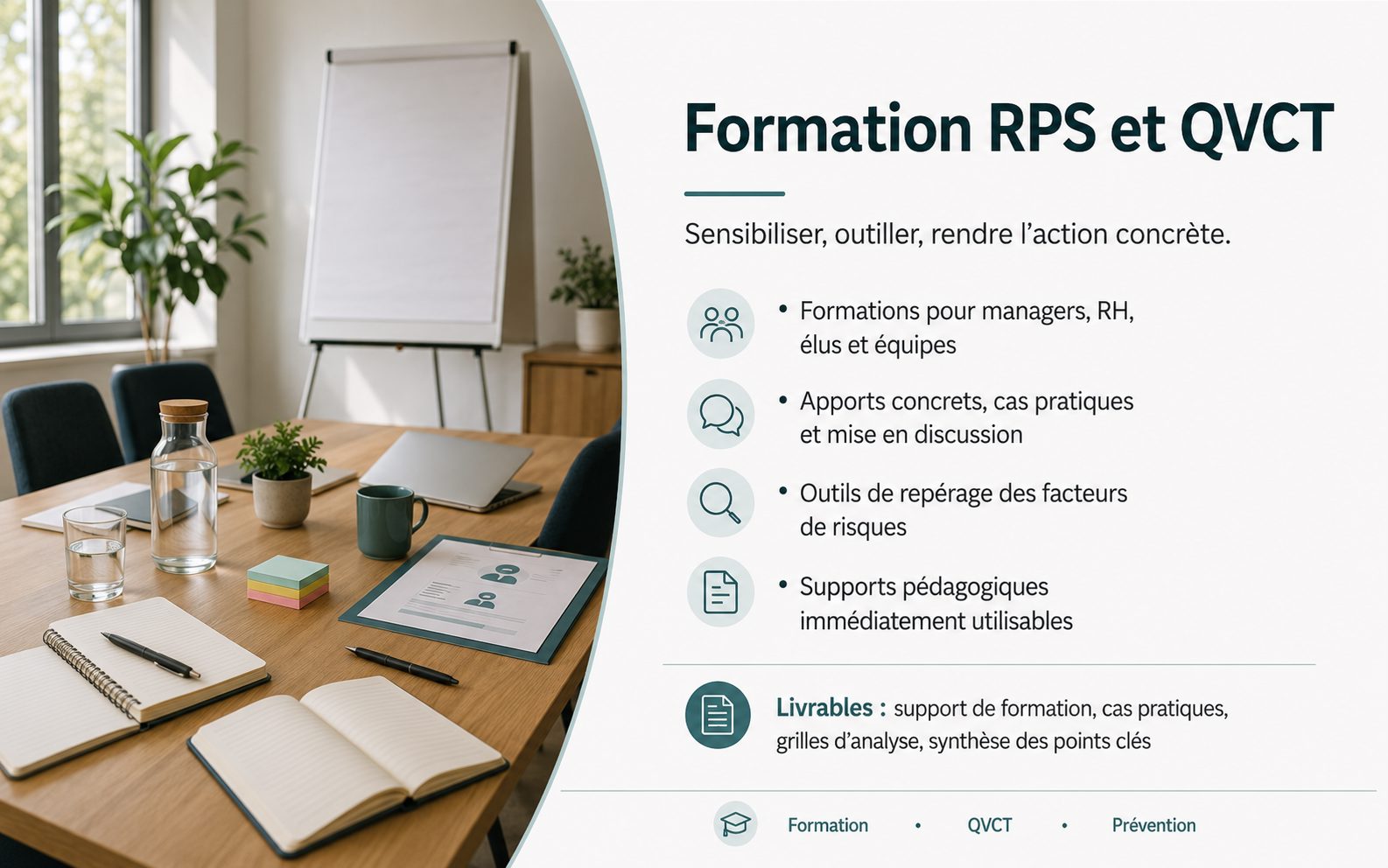 Manager et équipe échangeant sur la QVCT et les marges de manœuvre